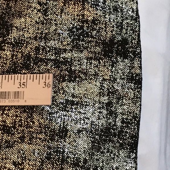 ALFANI Rose Shimmer Metallic Fit & Flare Dress Black Gold Women’s Plus Size 16 - Picture 14 of 16